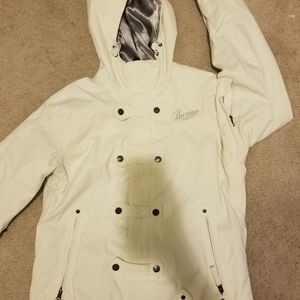 Small Womens White Burtons Snow Jacket